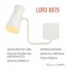 Designerski kinkiet biały nowoczesny regulowany wysięgnik klasyczny minimalistyczny LORD 8879 Argon 